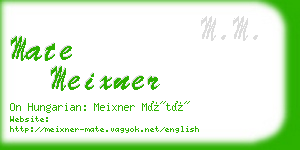 mate meixner business card